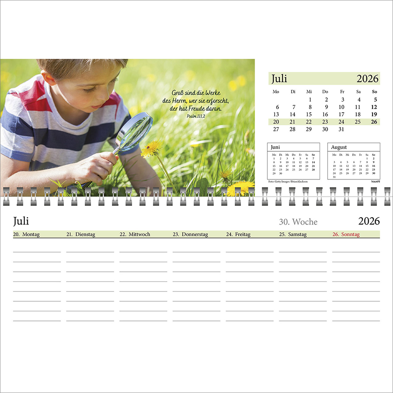 Tischkalender - In deine Hand leg ich den Tag 2026