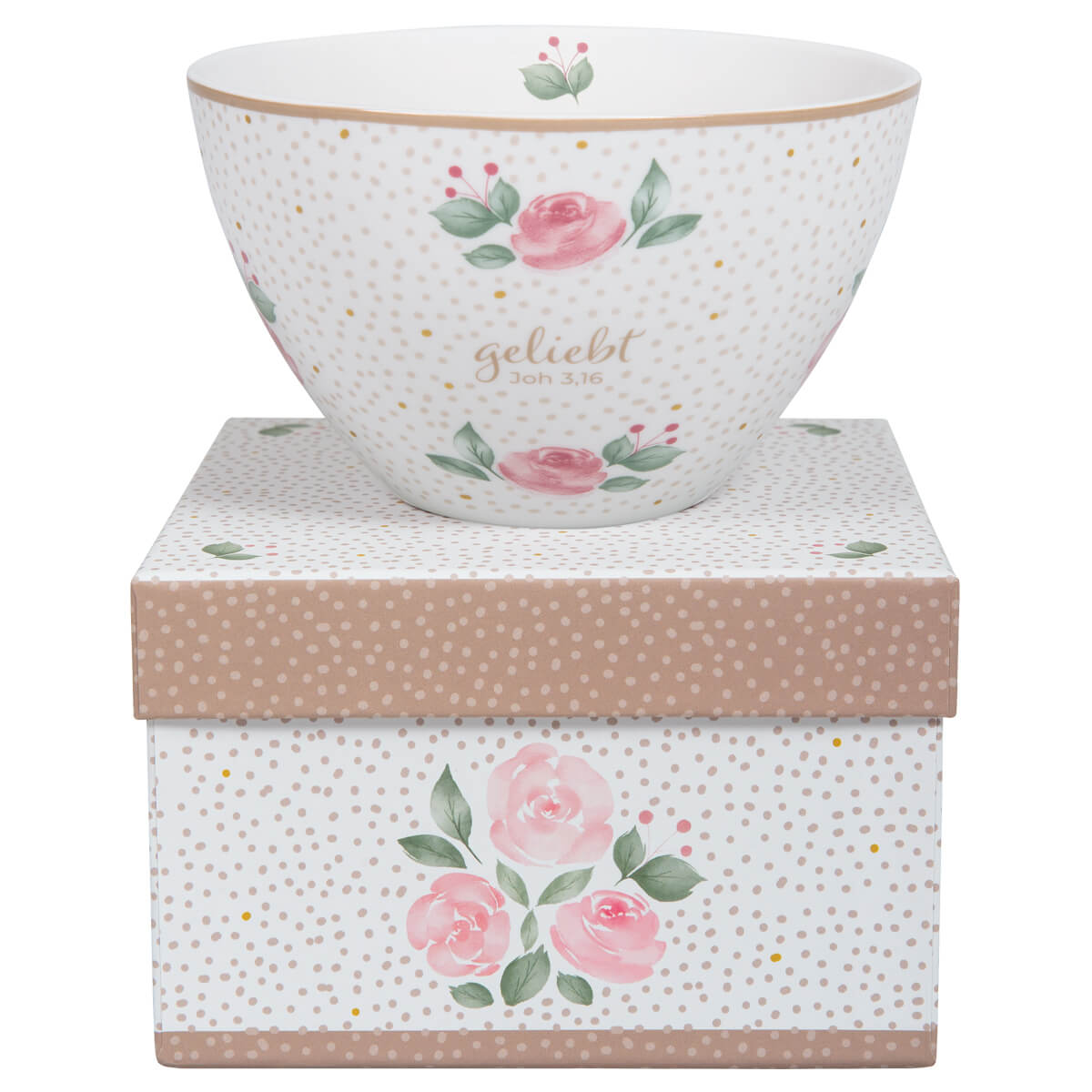 Müslischale - Müslischale "Rosen"