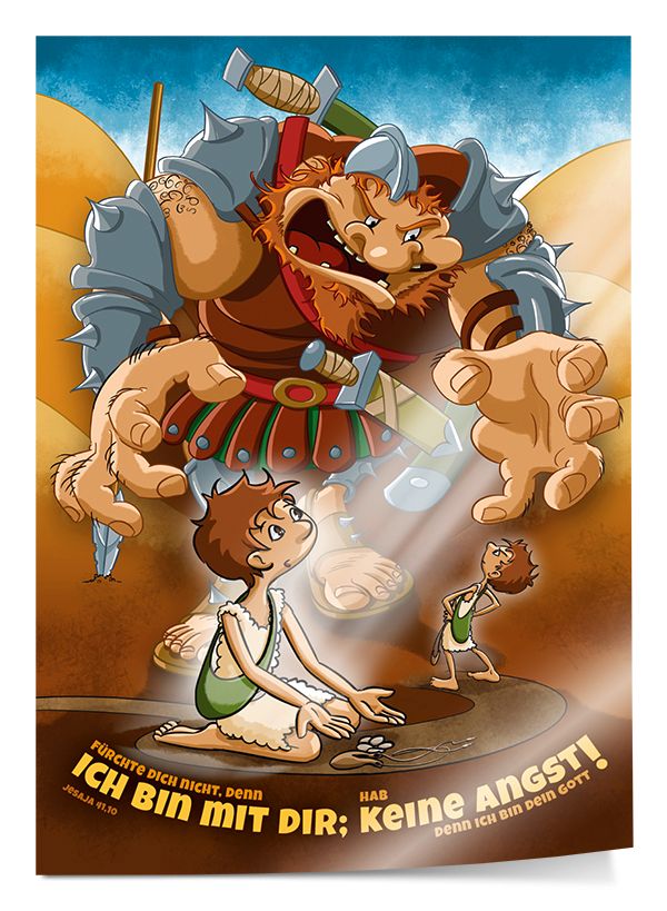 Poster - Jahreslosung 2027 - Kunstblatt A3 Kindermotiv