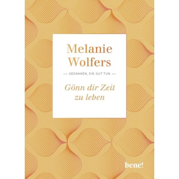 Buch - Gönn dir Zeit zu leben - Buch Gelb Muster