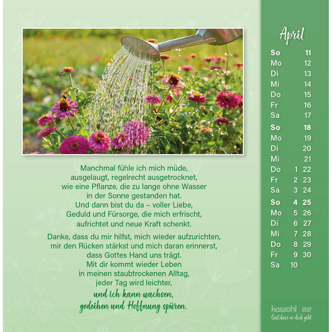 Postkartenkalender - Gut, dass es dich gibt 2027