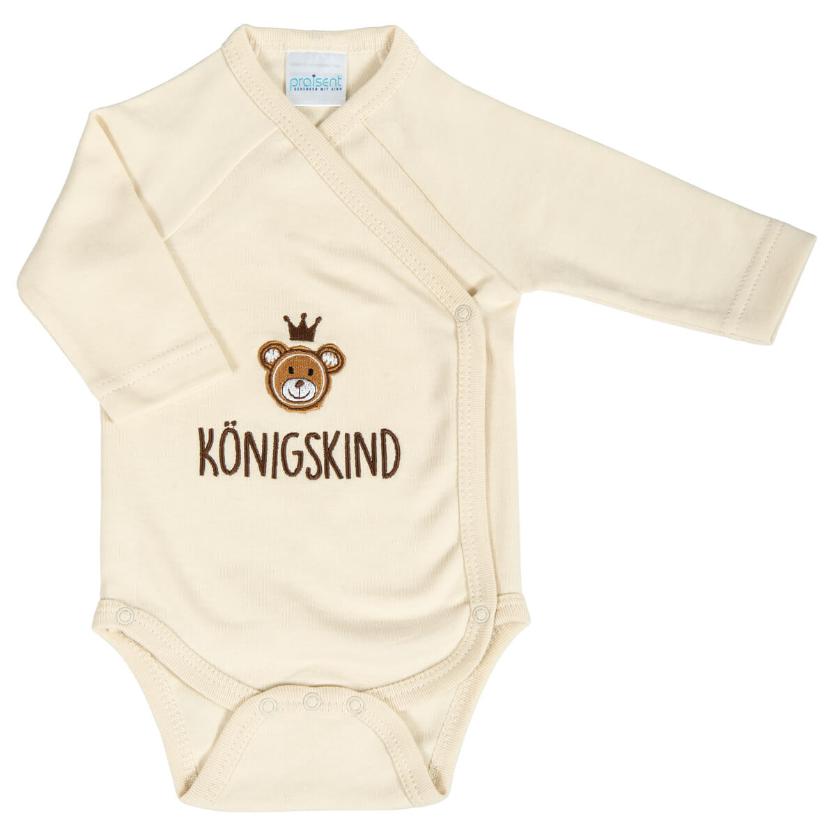 Kleidung - Baby-Body Bär 'Königskind'