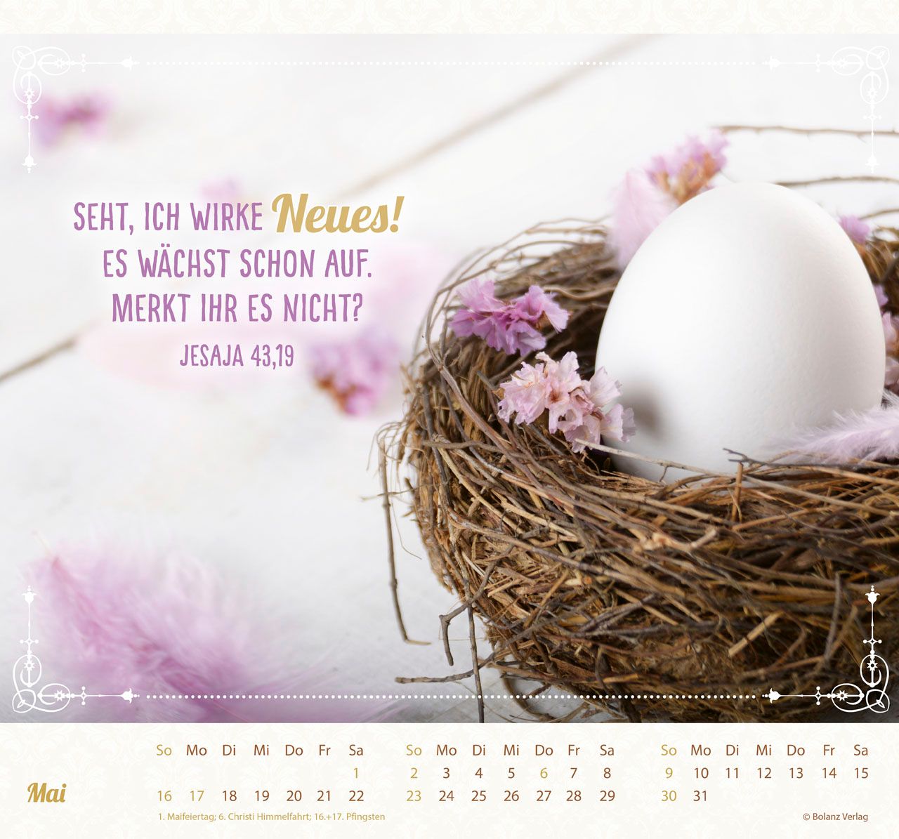 Wandkalender - Am Anfang war das Wort 2027 Wandkalender