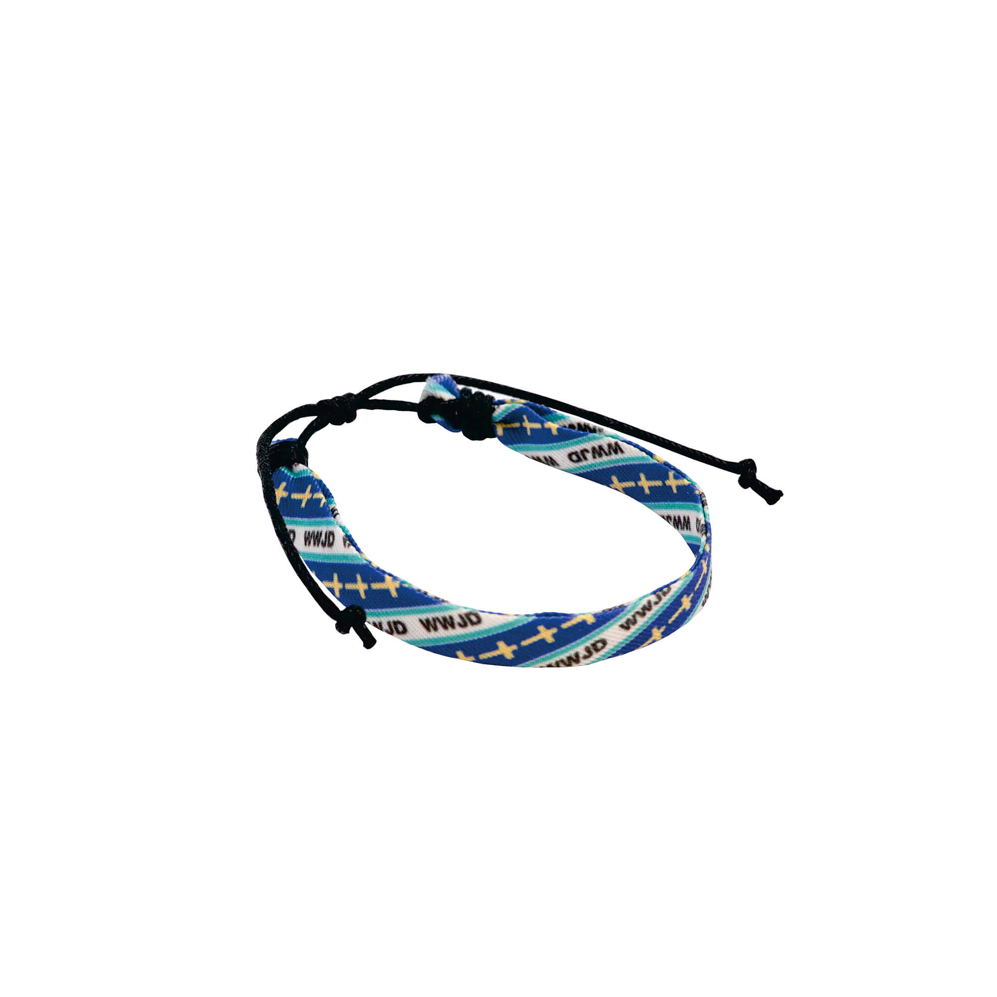 Armband - Stoffarmband W.W.J.D.