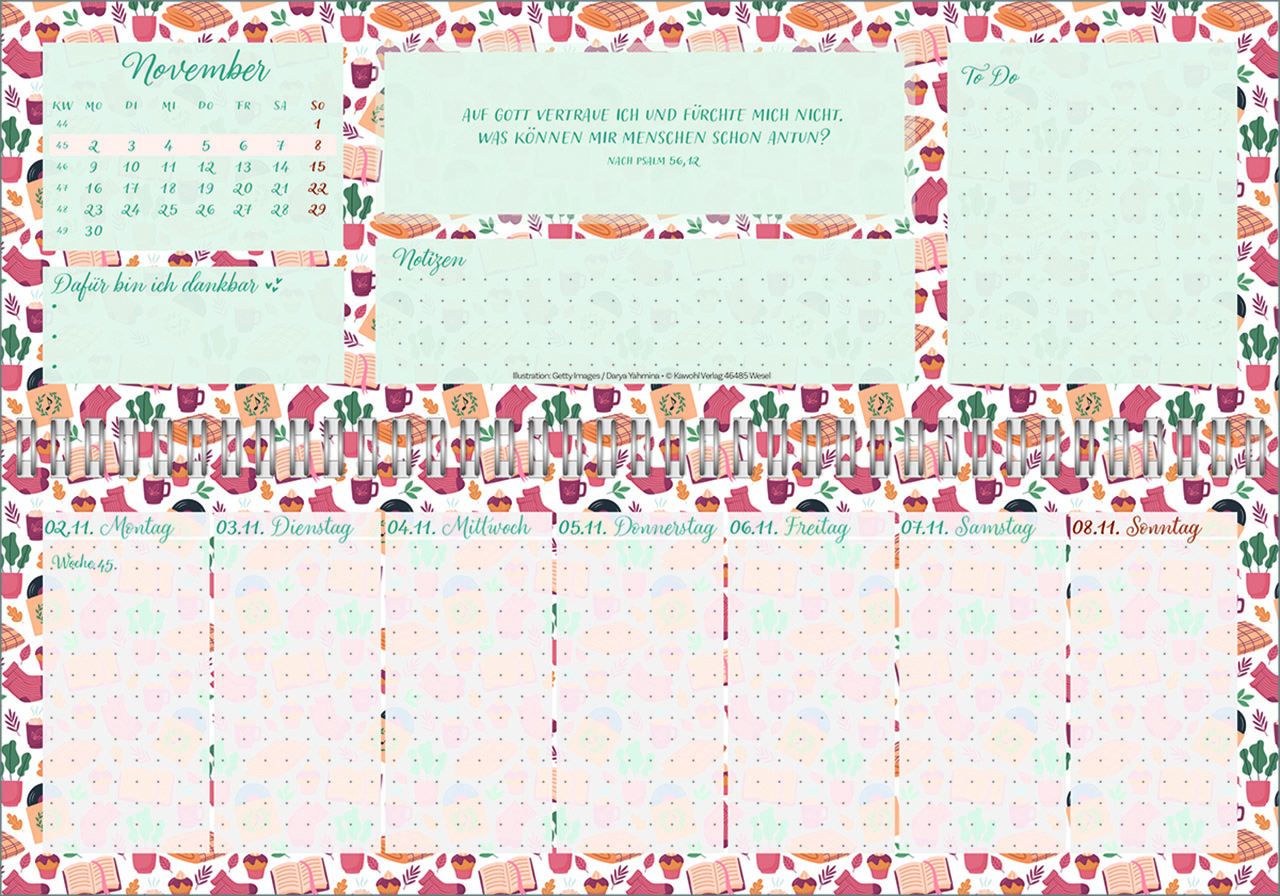 Tischkalender - Meine fröhlich-bunte Segenswoche 2026