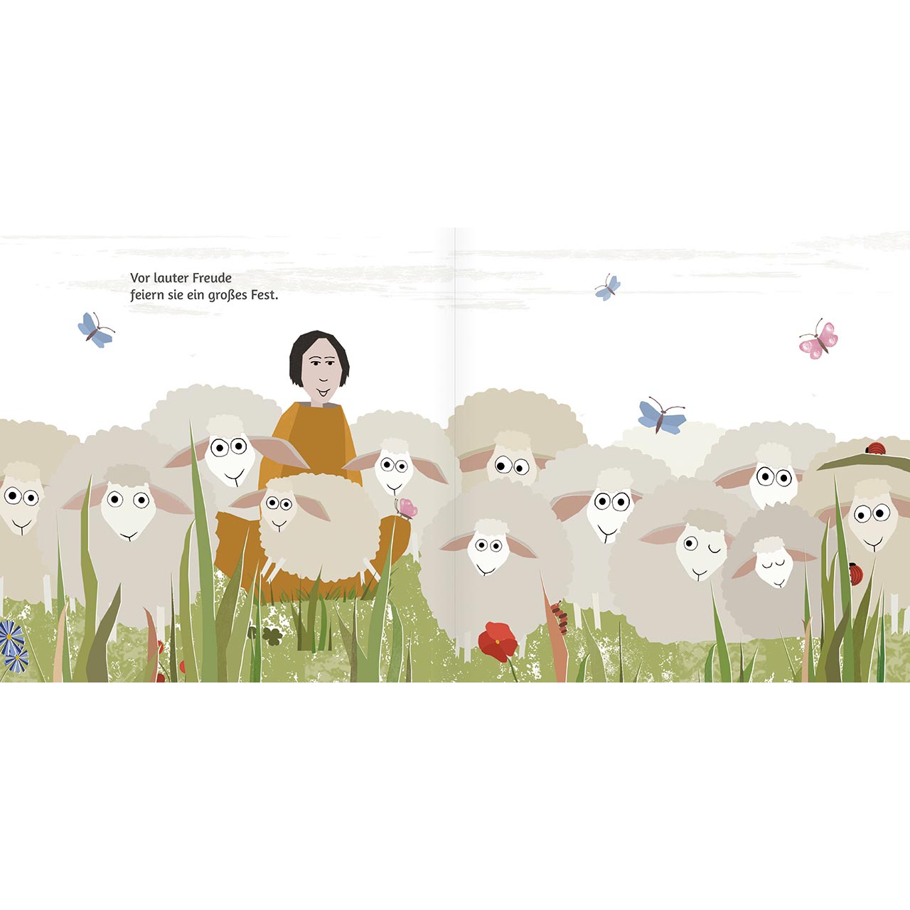 Geschenkbuch - So wertvoll bist du - Schaf auf Blumenwiese