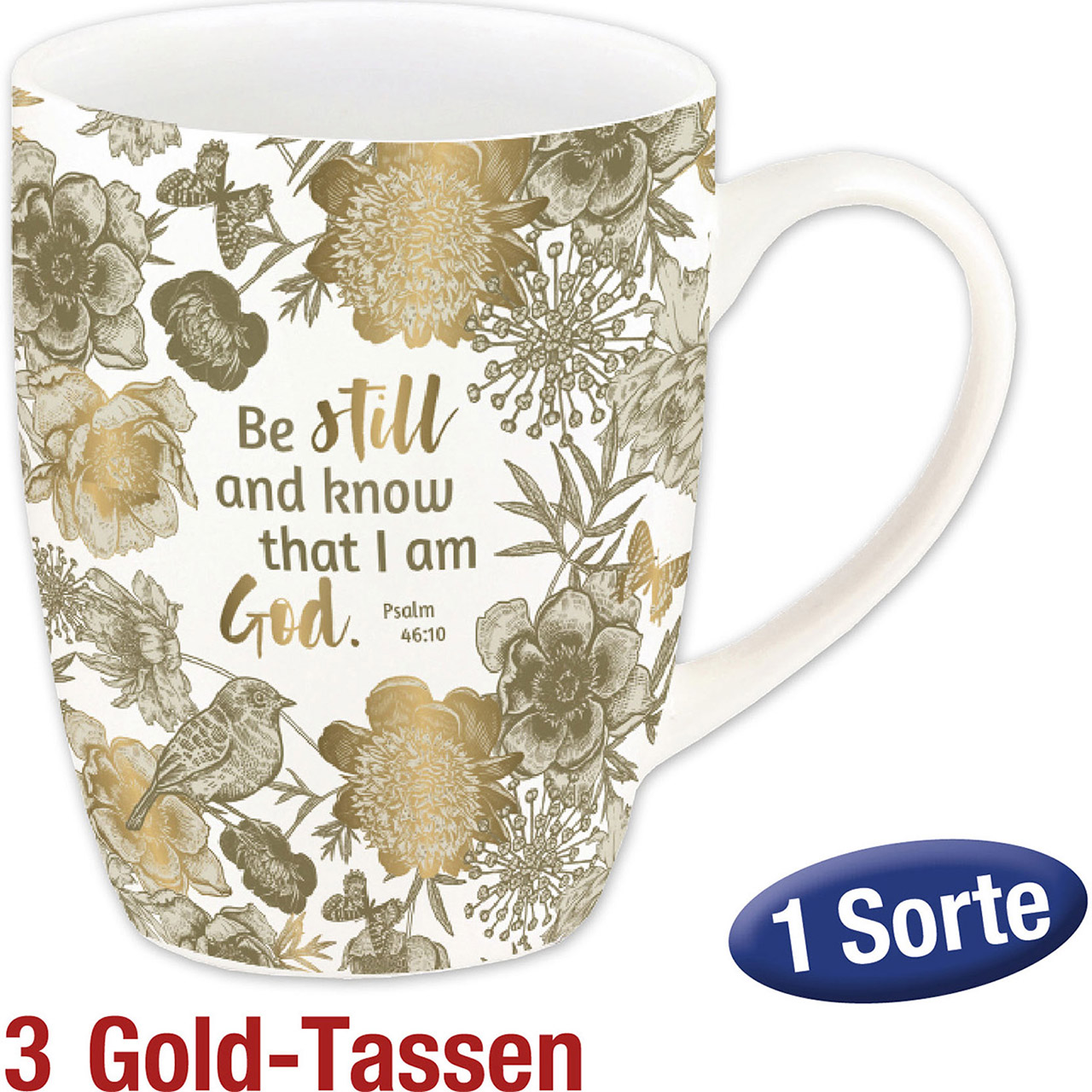 Spar-Paket Tassen Be still and know that I am God