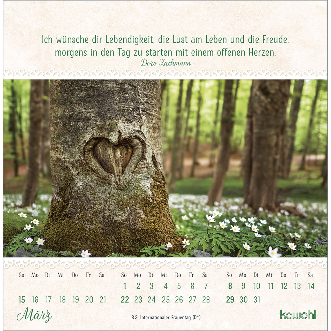 Postkartenkalender - Von Herzen gute Tage 2026