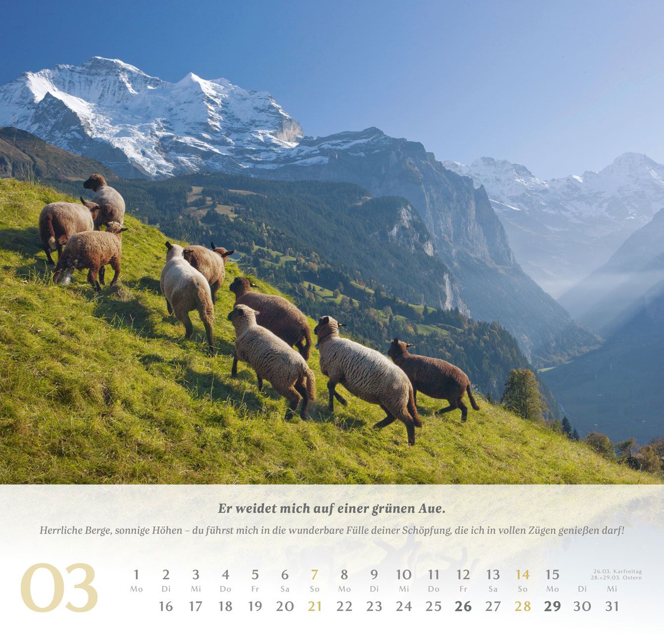 Wandkalender - Psalm 23 2027 Wandkalender