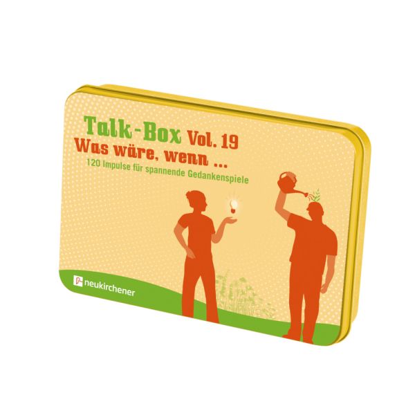 Talk-Box Vol. 19 - Was wäre, wenn ... Karten-Box - Talk-Box Vol. 19 - Was wäre, wenn ... - Box Glühbirne Menschen Gießkanne