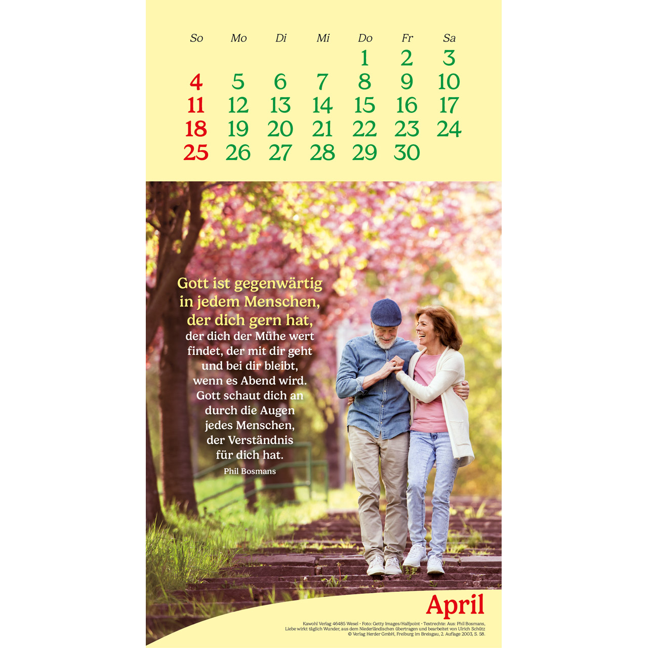 Wandkalender - Vitamine fürs Herz 2027