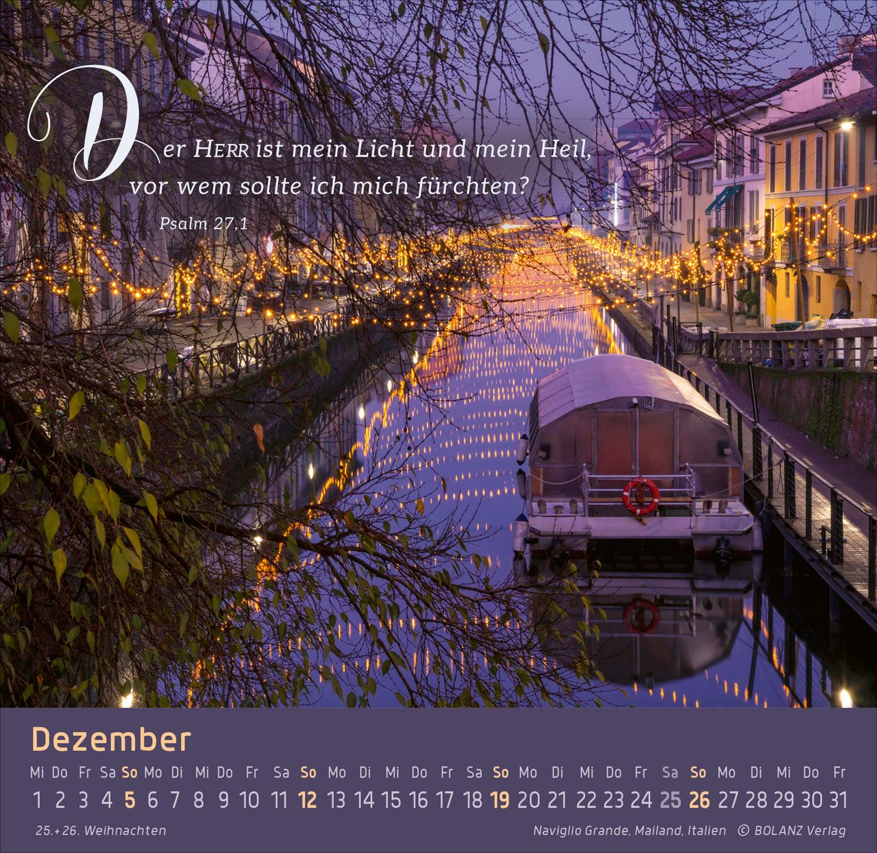 Tischkalender - Weg - Licht - Leben 2027 Tischkalender