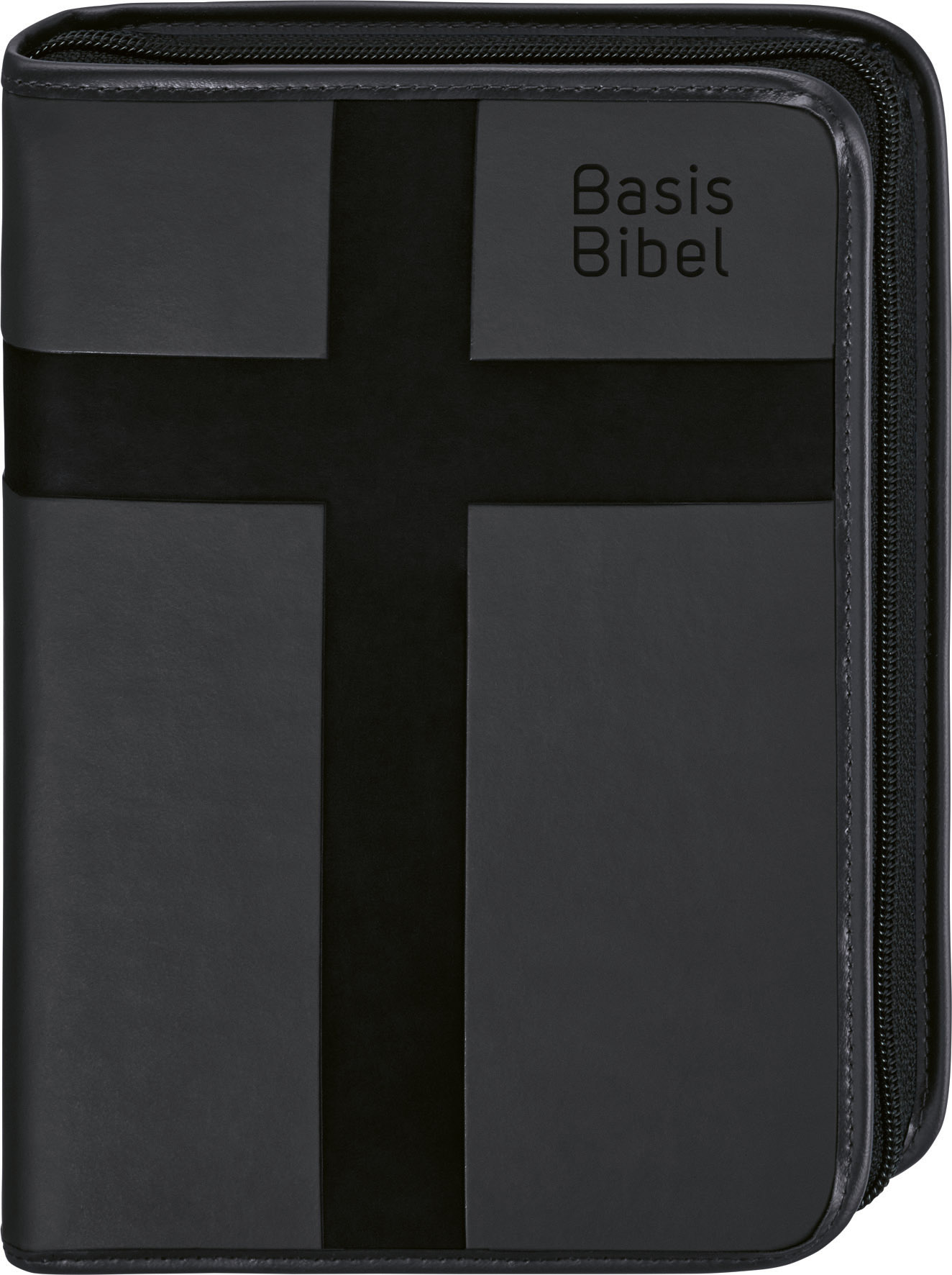 Basisbibel. Hülle (Schwarz) mit Reißverschluss für Die Kompakte