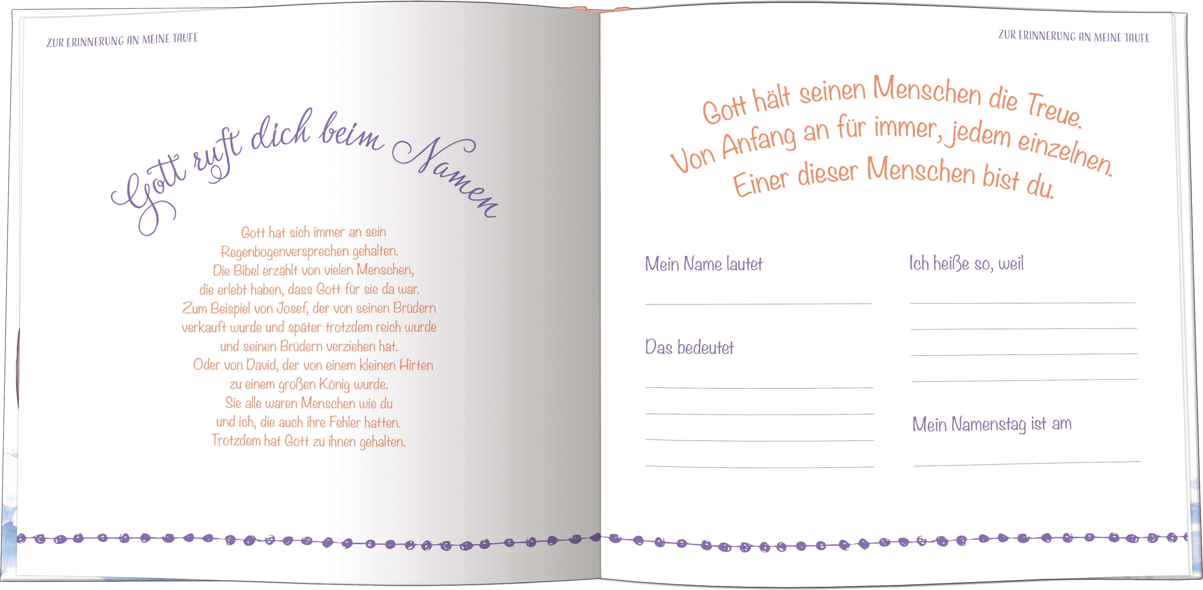 Kinderbibel - Meine Bibel zur Taufe - Wal Fische Wasser Wellen