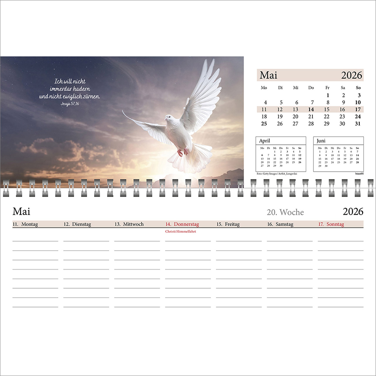 Tischkalender - In deine Hand leg ich den Tag 2026