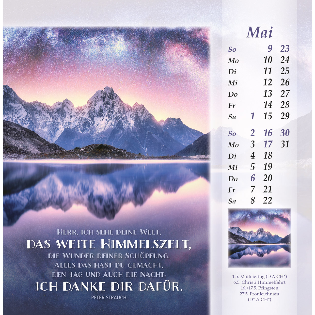 Postkartenkalender - Licht vom unerschöpften Lichte 2027