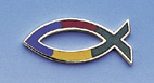 Schmuck & Accessoires - Anstecknadel 'Fisch' Regenbogen