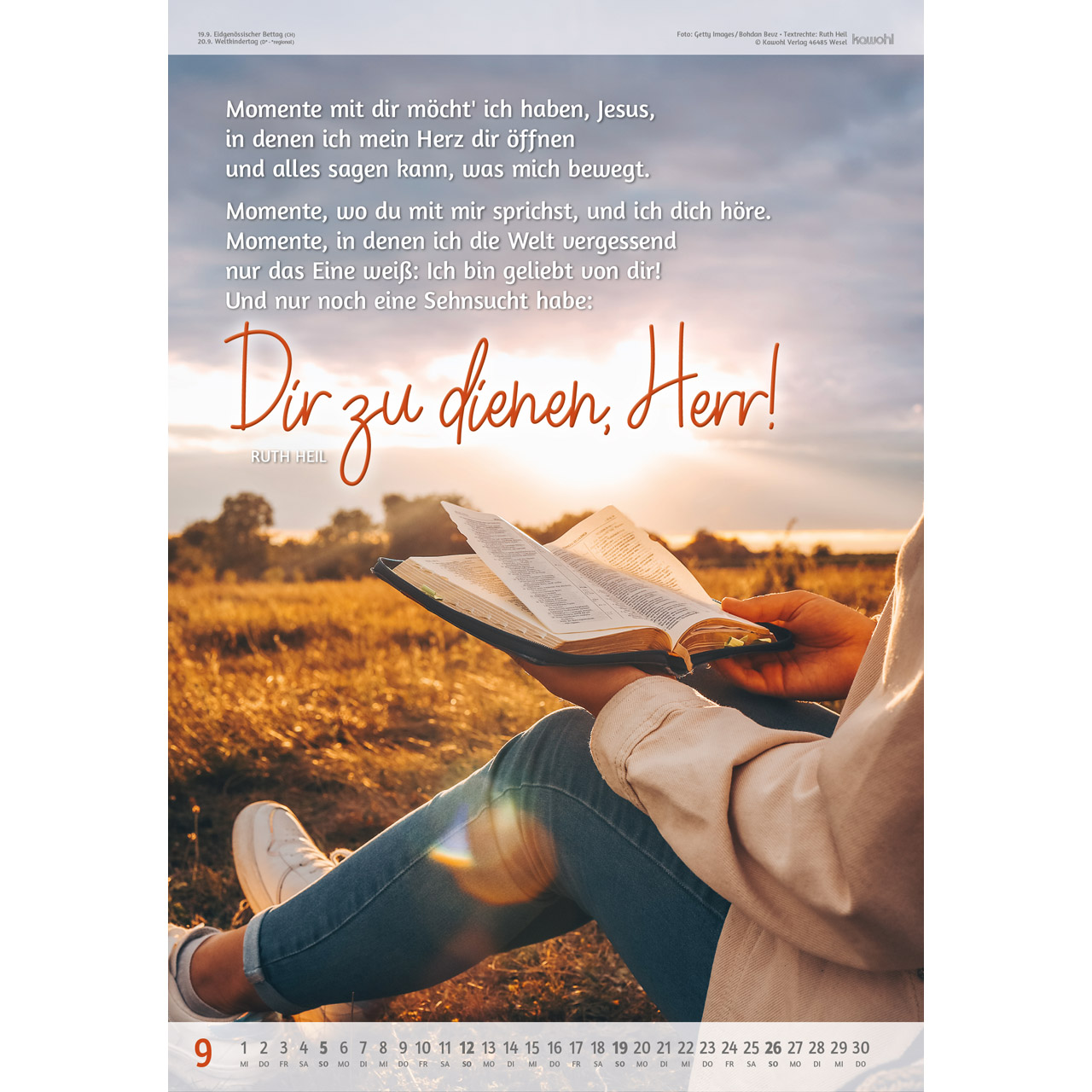 Wandkalender - Du bist so wertvoll 2027