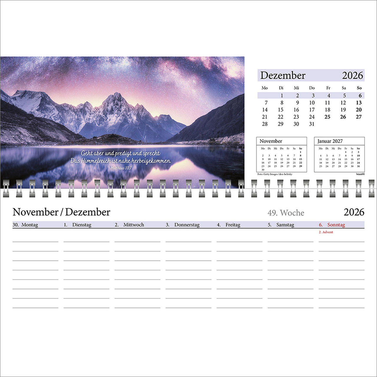 Tischkalender - In deine Hand leg ich den Tag 2026
