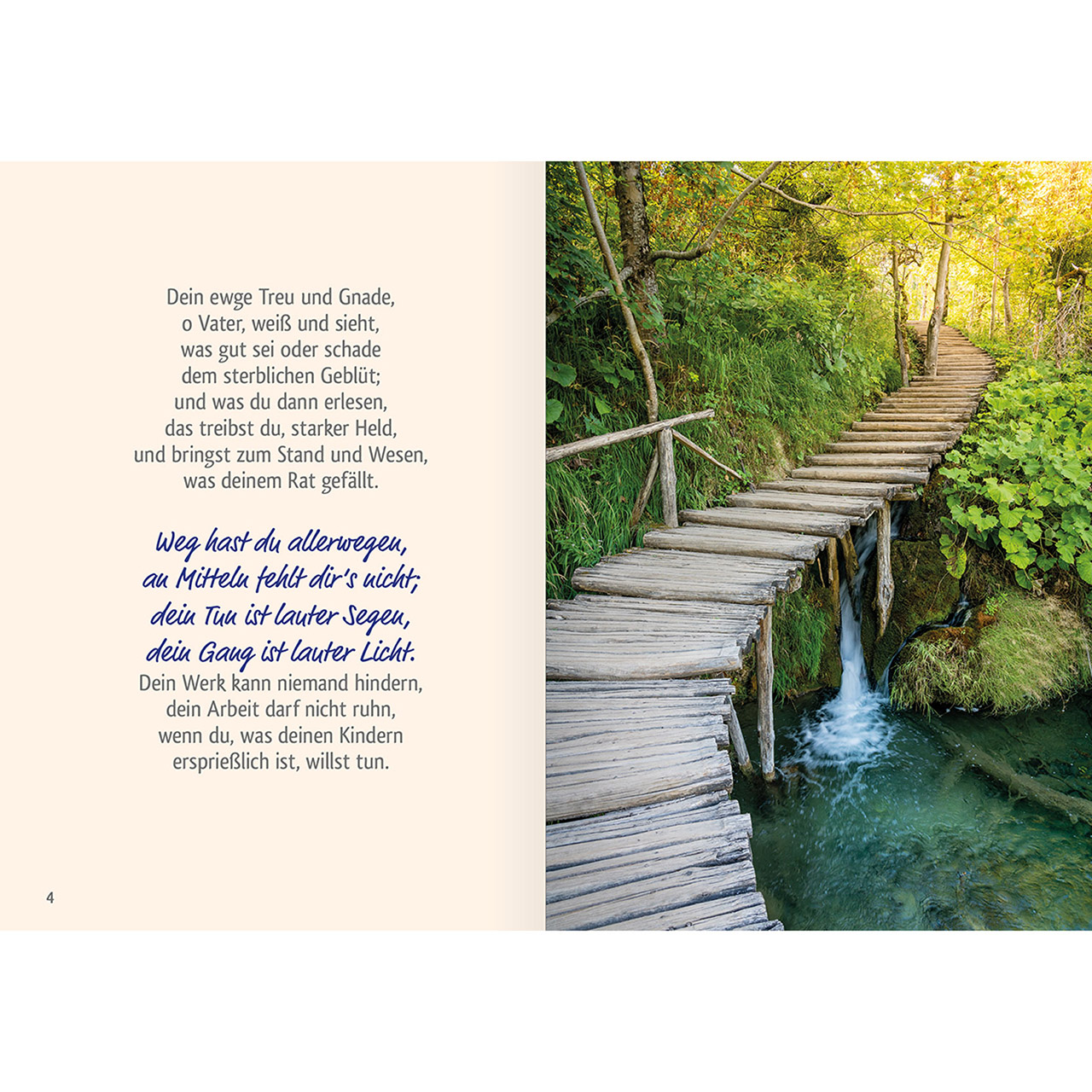 Grußheft - Befiehl du deine Wege - Weg Wald Fluss