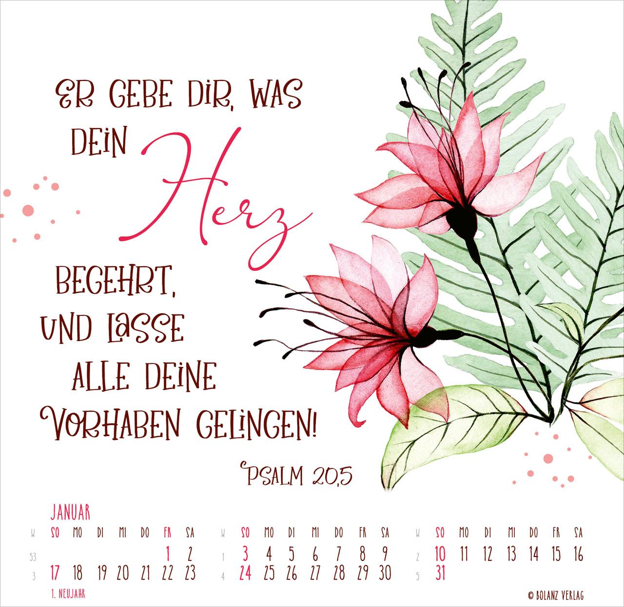 Tischkalender - Getragen durch alle Zeiten 2027 Tischkalender