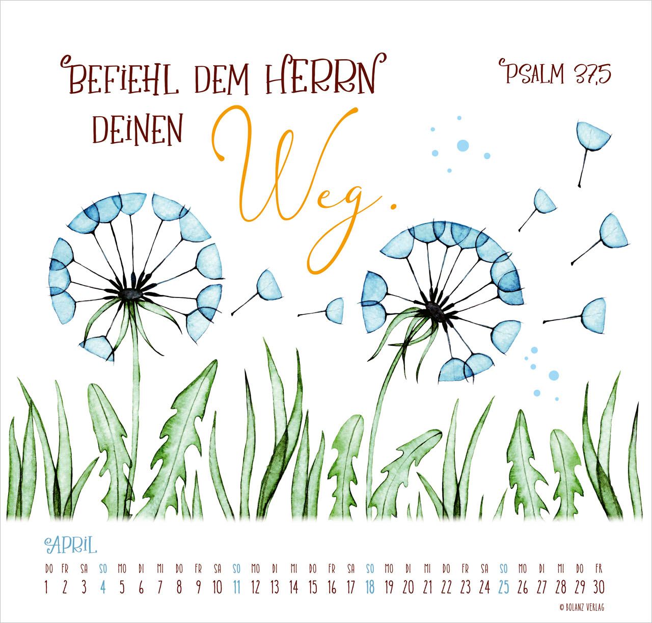 Posterkalender - Gesegnet Tag für Tag 2027