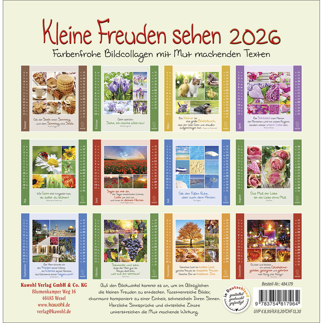 Postkartenkalender - Kleine Freuden sehen 2026