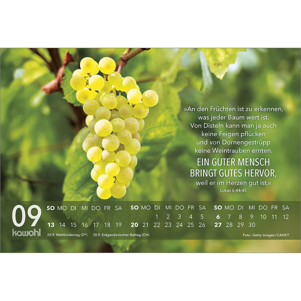 Tischkalender - Jesus Zitate 2026