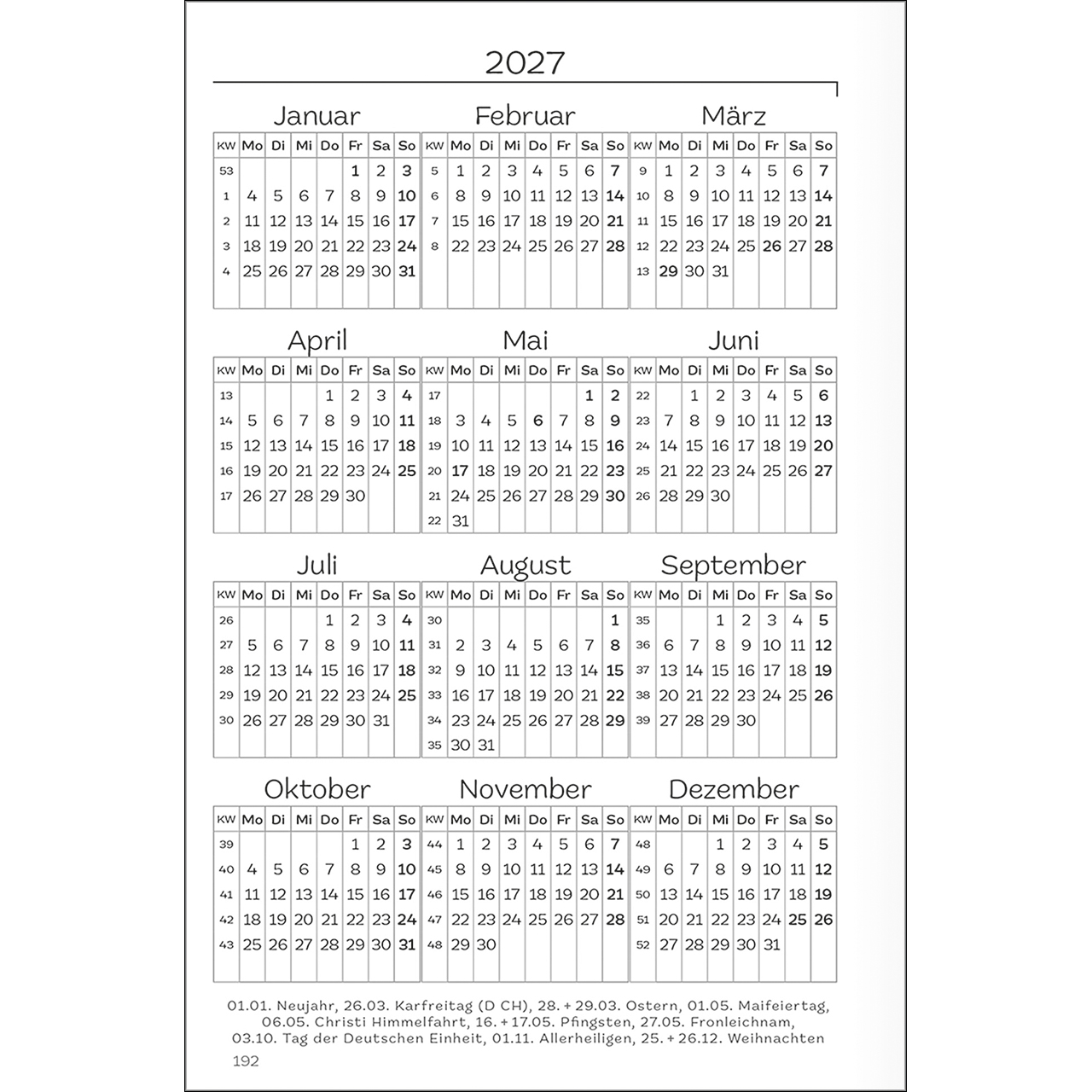 Terminkalender - Er ist immer bei mir 2026