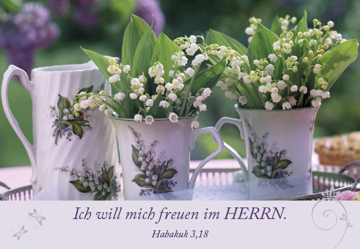 Karten-Box Papier - Neujahrslose "Garten"