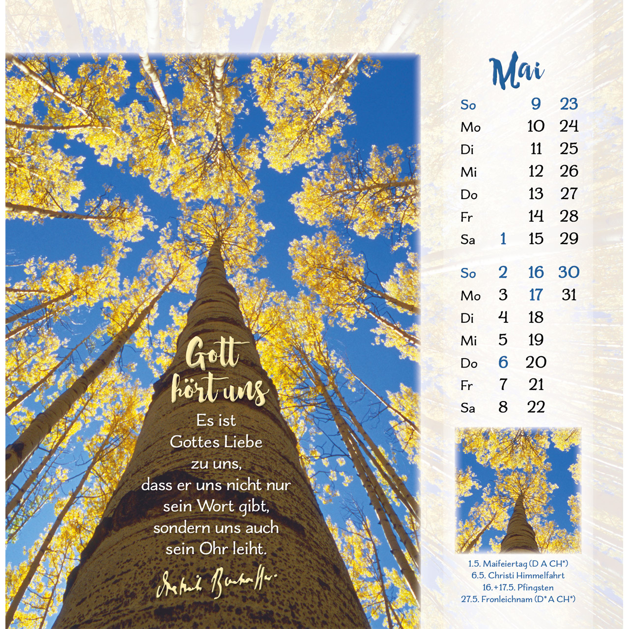 Postkartenkalender - Gott ist für dich 2027