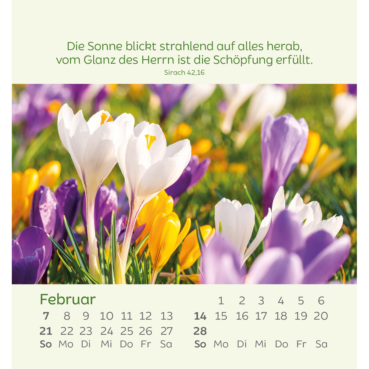 Aufstellkalender - Kleine Blumengrüße 2027