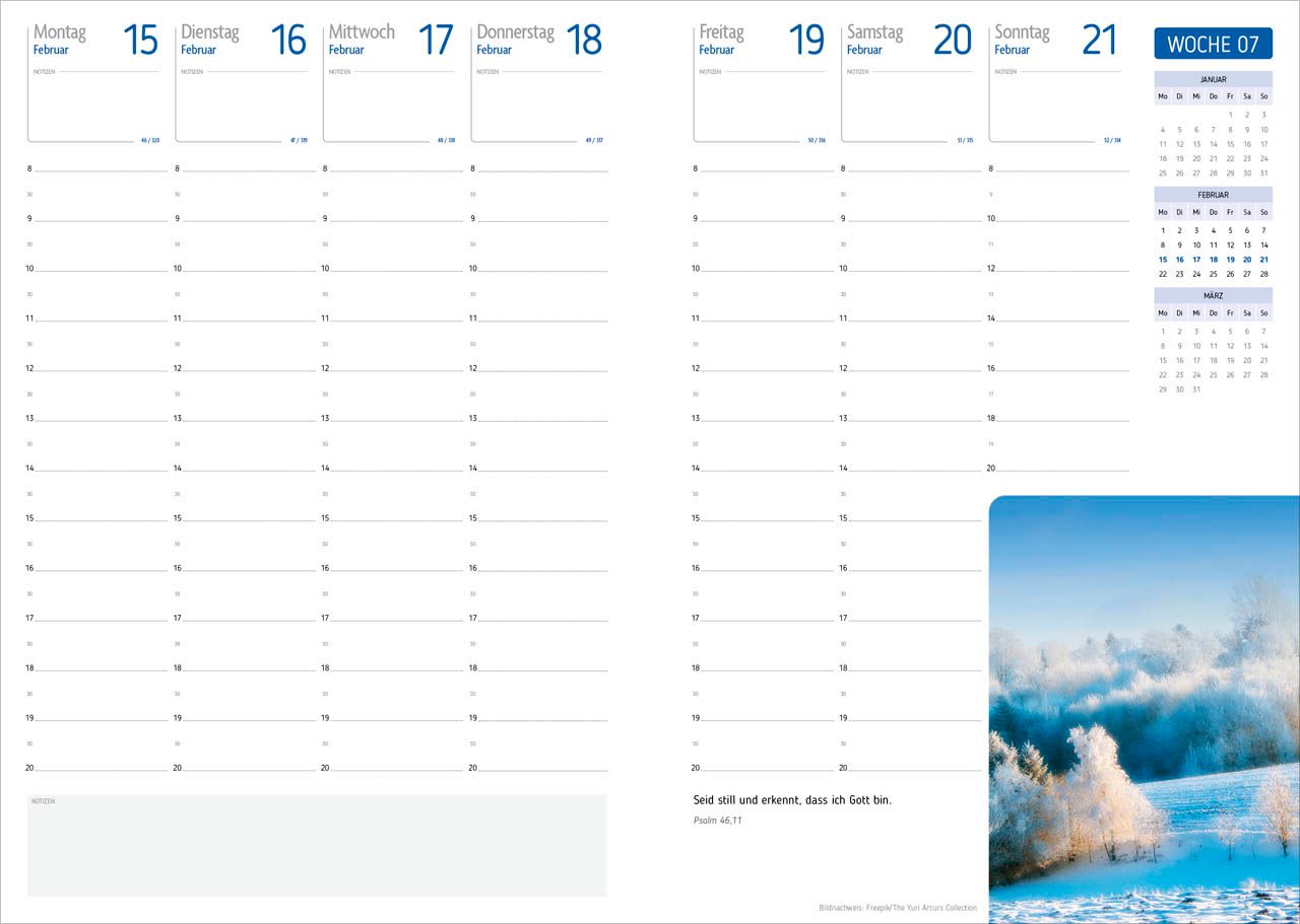 Terminkalender - Agenda - Für jeden Tag 2027