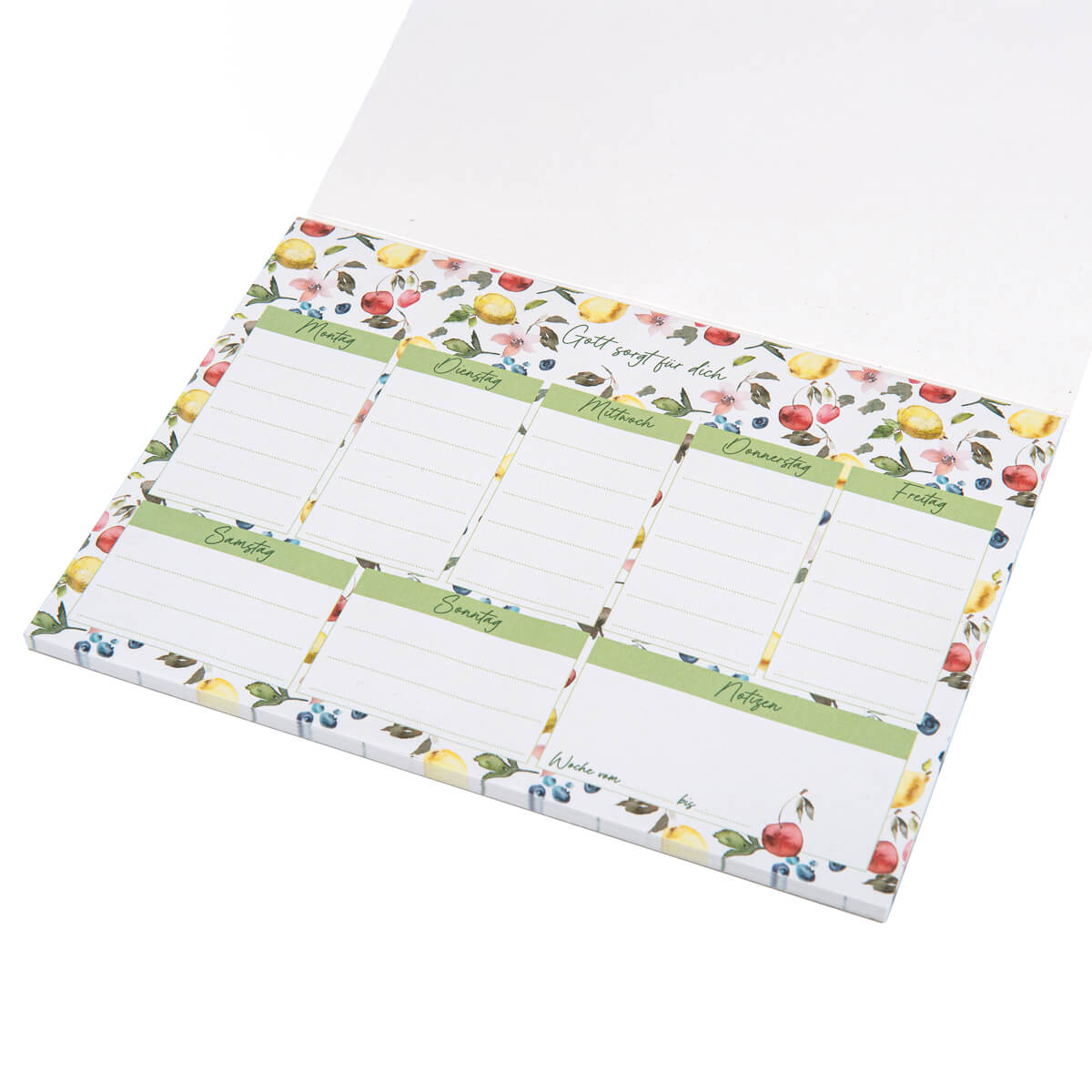 Notizblock - Wochenplaner "Gott sorgt für dich"