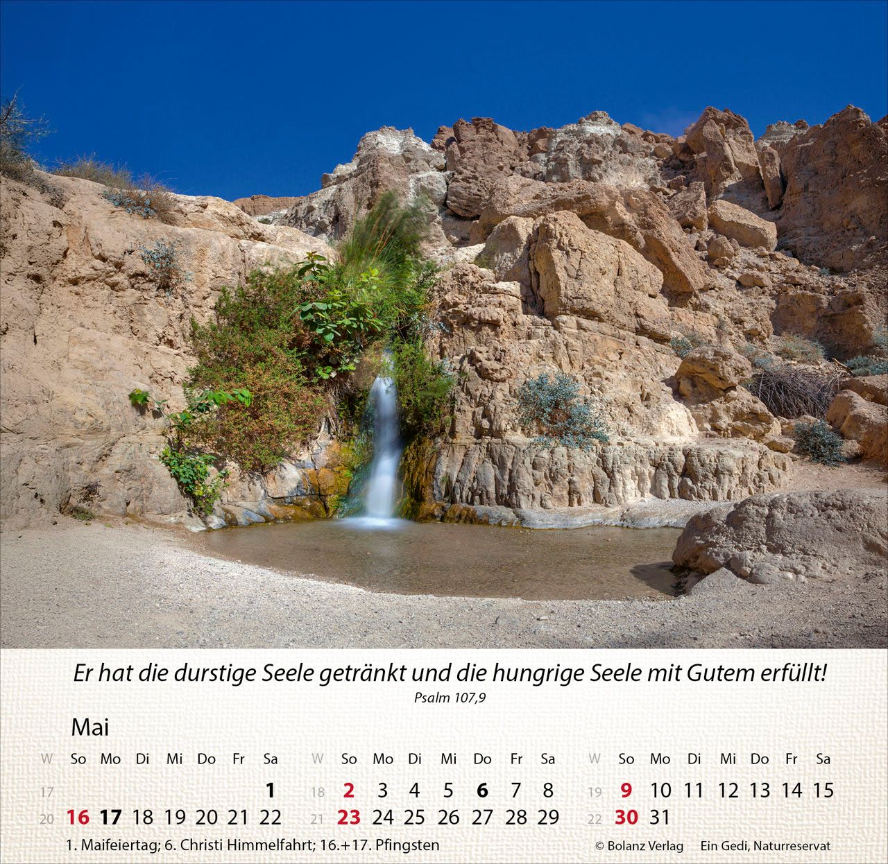 Tischkalender - Israel Shalom 2027