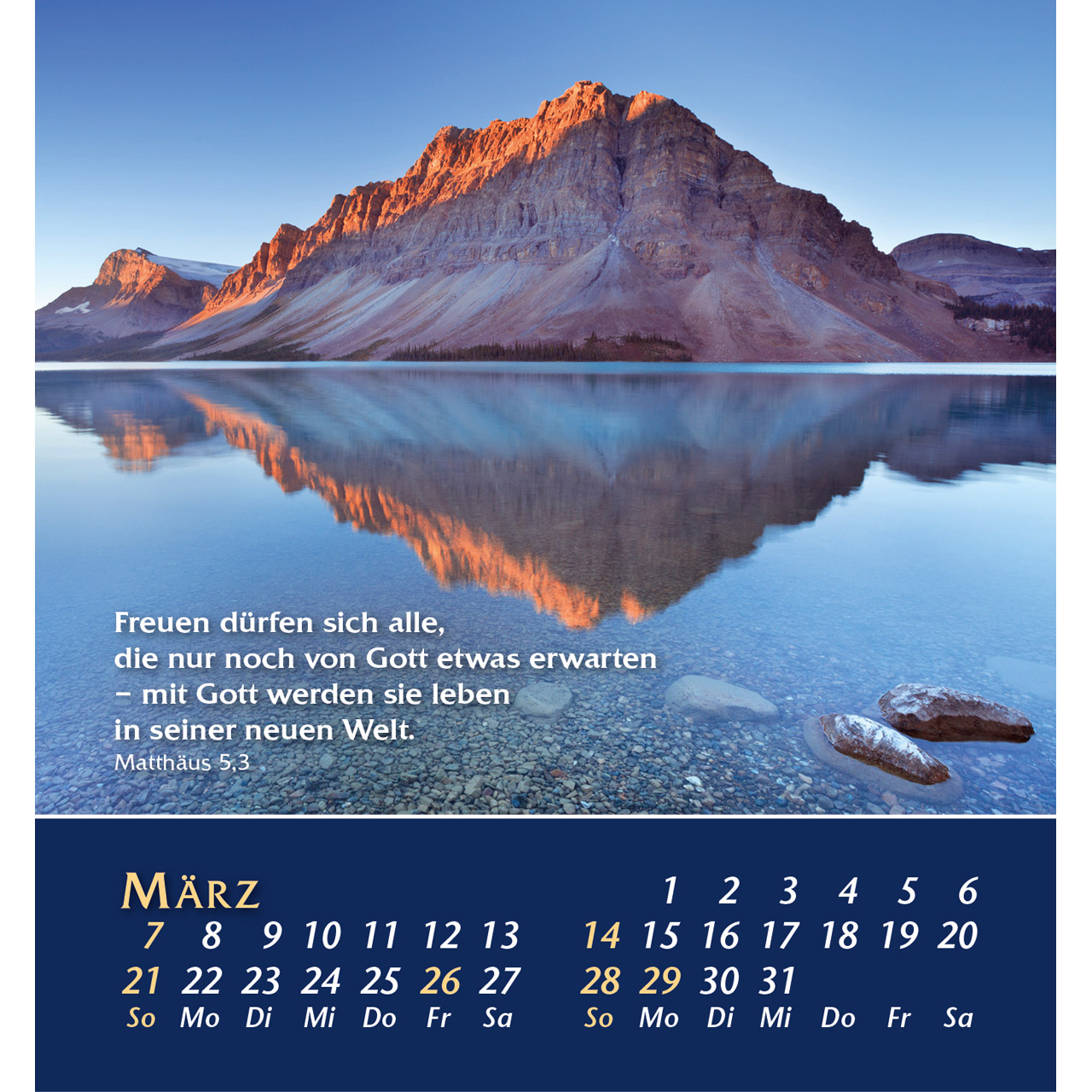 Aufstellkalender - Aus der Stille leben 2027