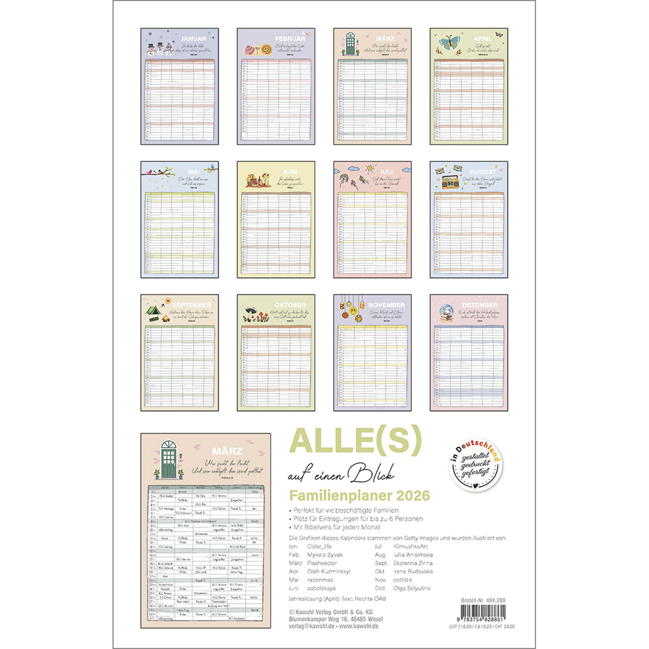 Terminkalender - Familienplaner 2026