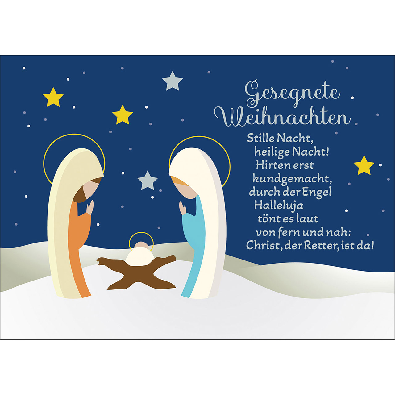 Gesegnete Weihnachten - Stille Nacht, heilige Nacht!