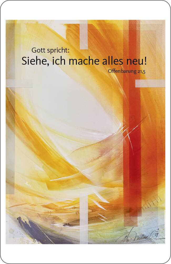 Spielkartenkalender - Spielkartenkalender 10 Ex. 'Siehe, ich mache alles neu!     Offenbarung 21,5'
