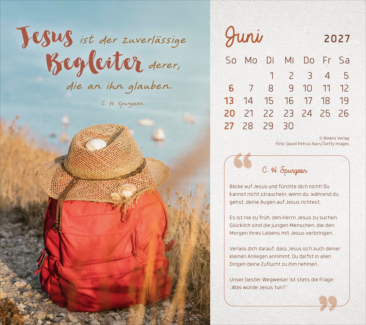 Tischkalender - Mit seiner Kraft durchs Jahr 2027 Tischkalender