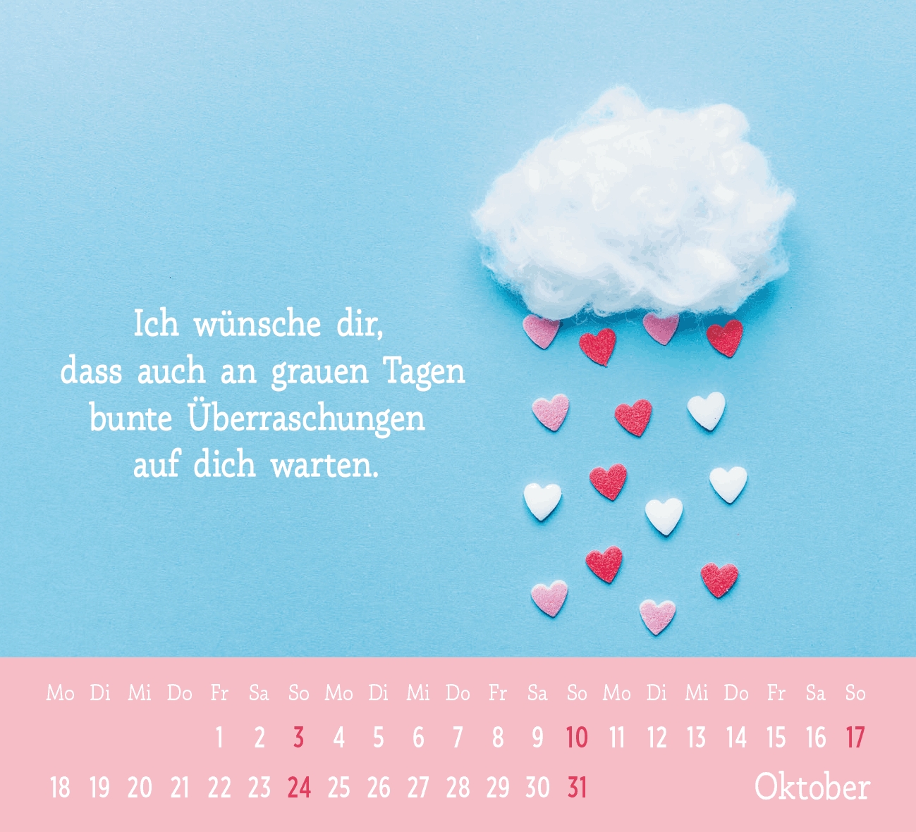Aufstellkalender - Der kleine Herzenswunschkalender 2027