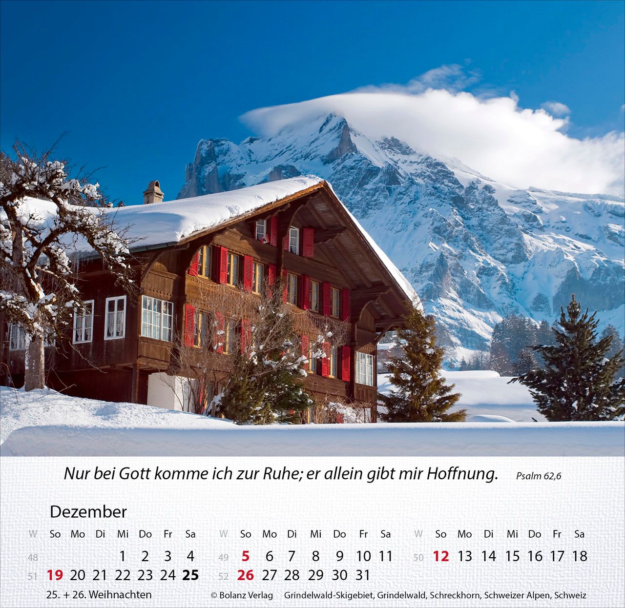 Tischkalender - Berge 2027 Tischkalender