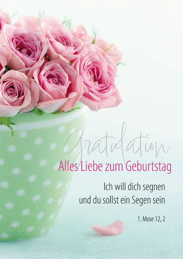 Faltkarte 'Gratulation - Alles Liebe zum Geburtstag'