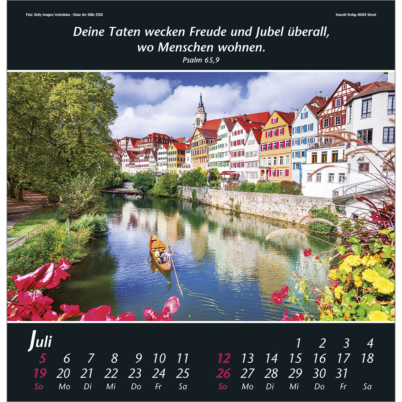 Wandkalender - Glanz der Stille 2026