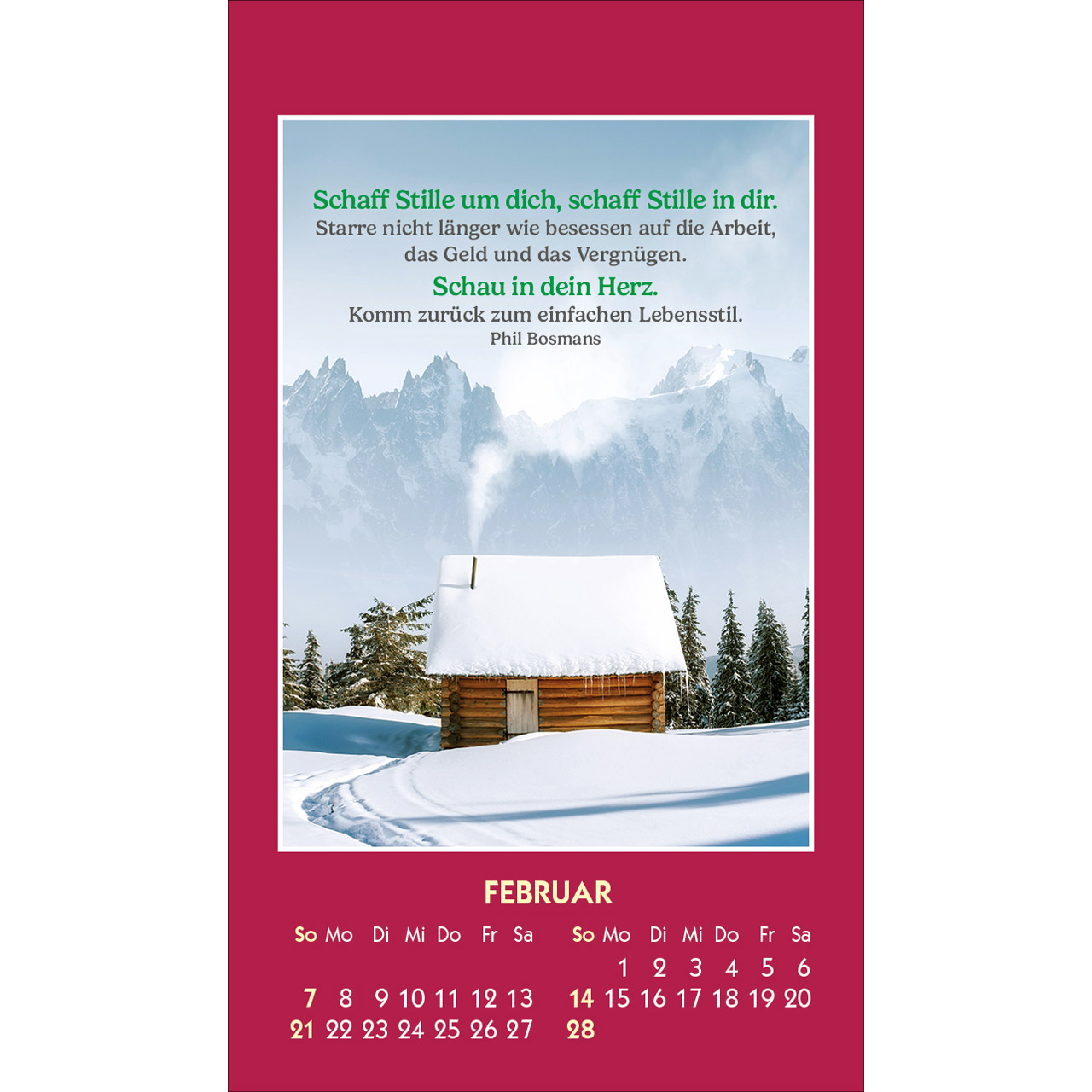 Aufkleberkalender - Gute Worte erhellen den Tag 2027