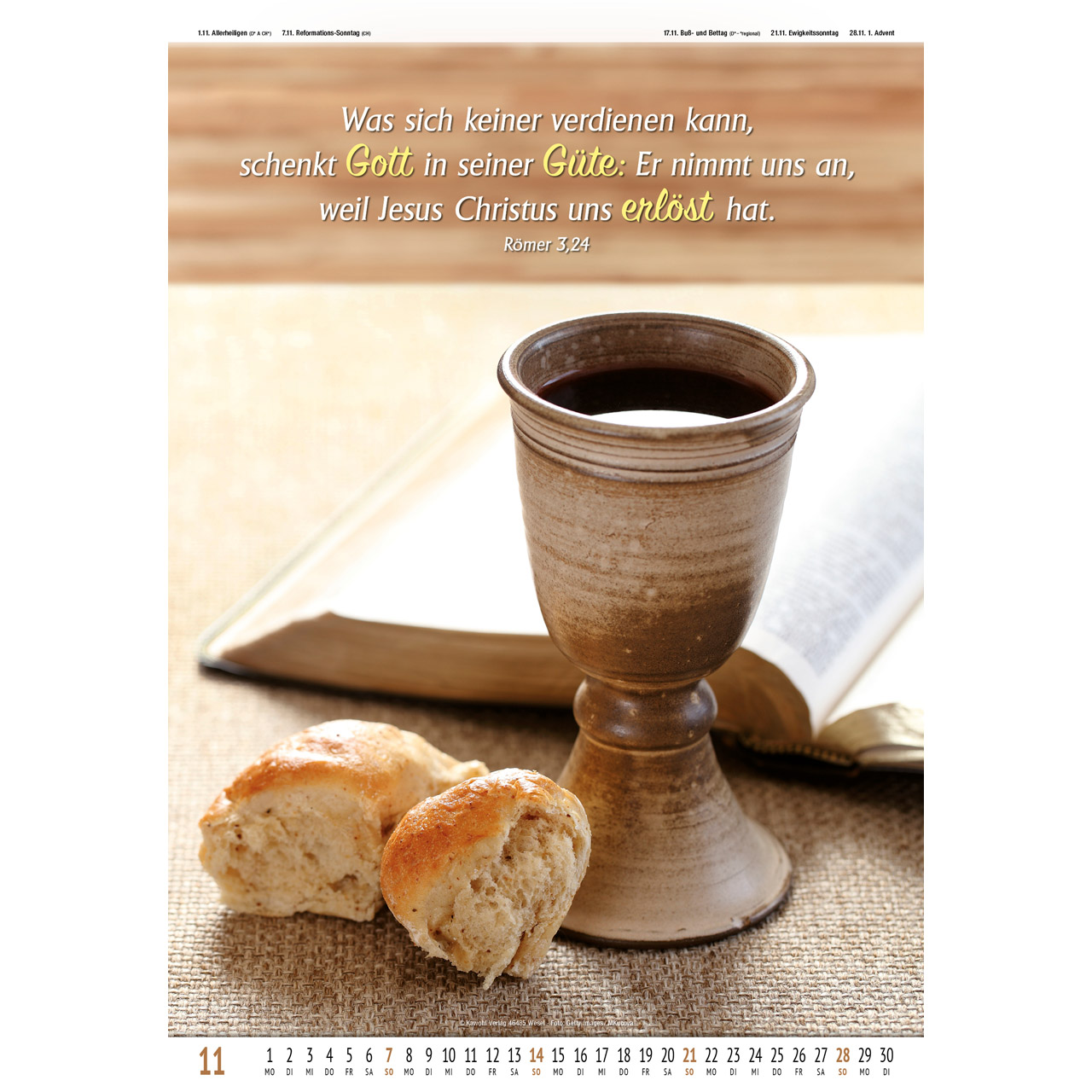 Wandkalender - Gottes Wort - Licht auf dem Weg 2027