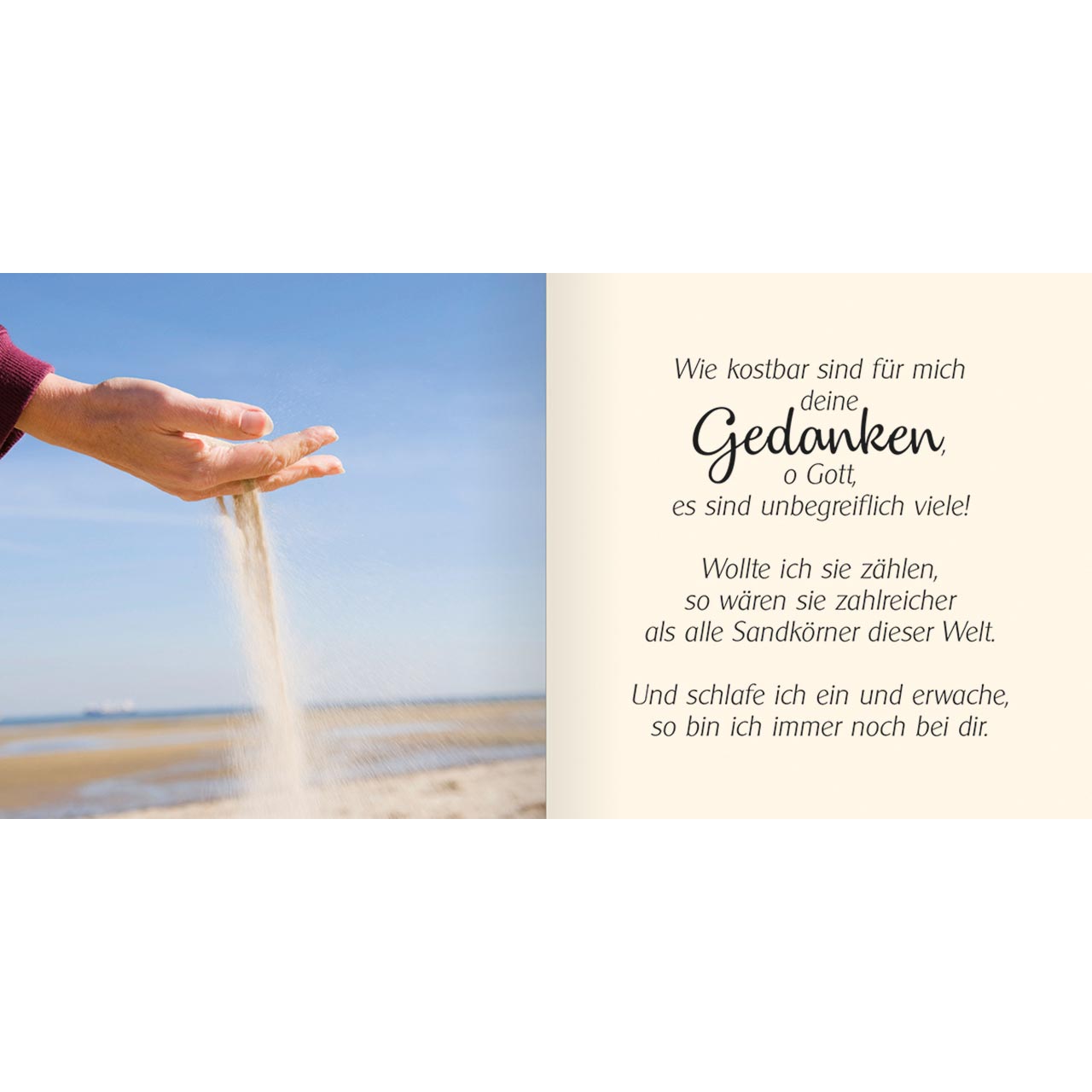 Geschenkbuch - Ich schenke dir - Psalm 139 - rosa Rosen Hände