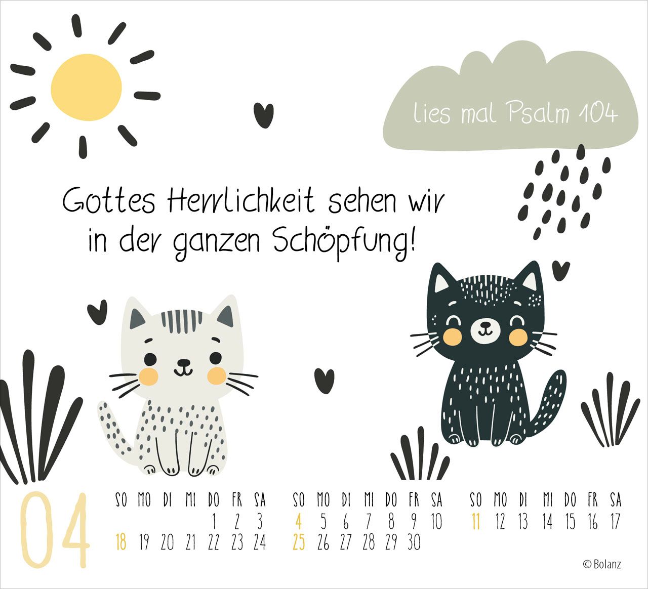Aufstellkalender - Freunde fürs Leben 2027 Minikalender