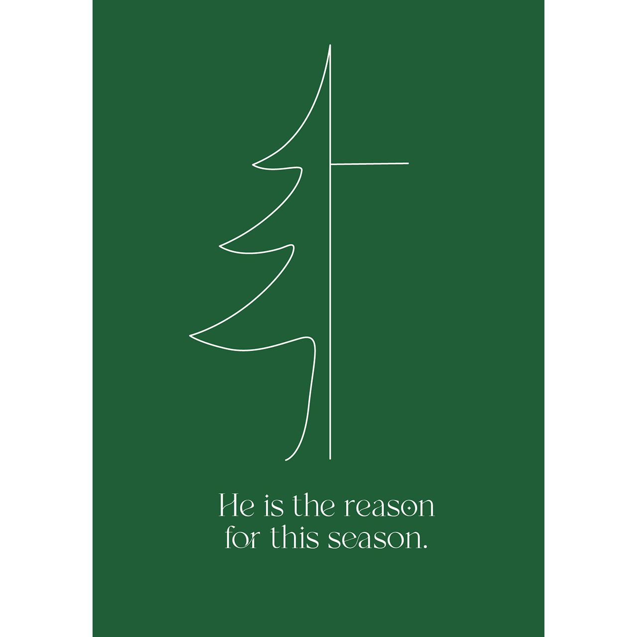 Postkarten - He is the reason for the season. - Tannenbaum