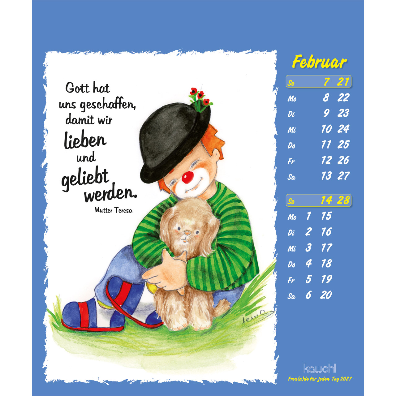 Postkartenkalender - Freu(n)de für jeden Tag 2027